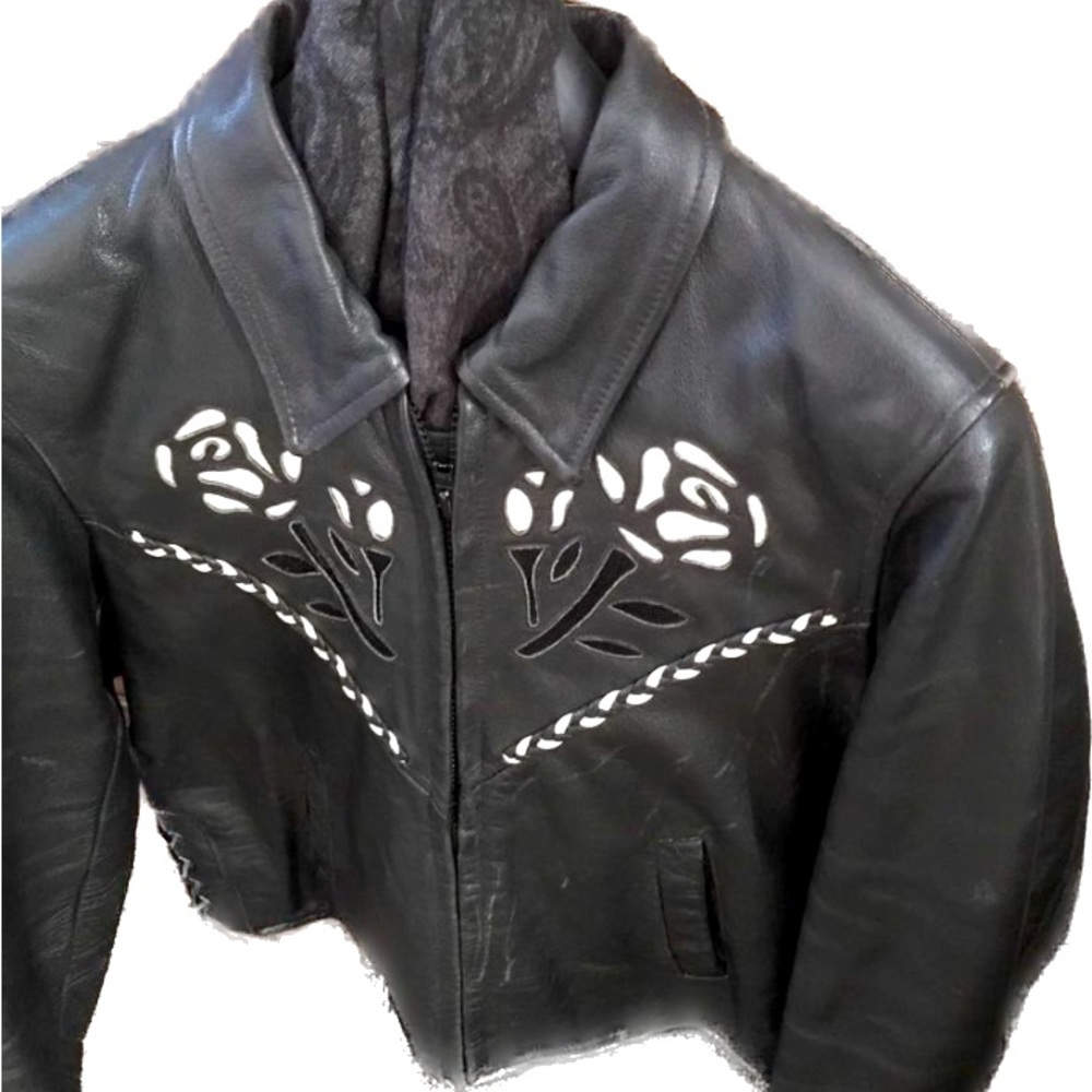 Leather Woman's Biker Jacket